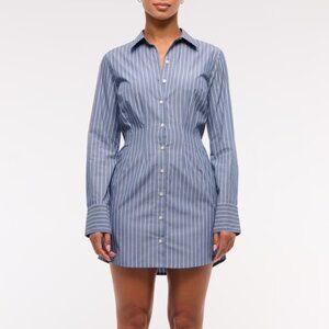 Abercrombie Long-Sleeve Mini Shirt Dress
